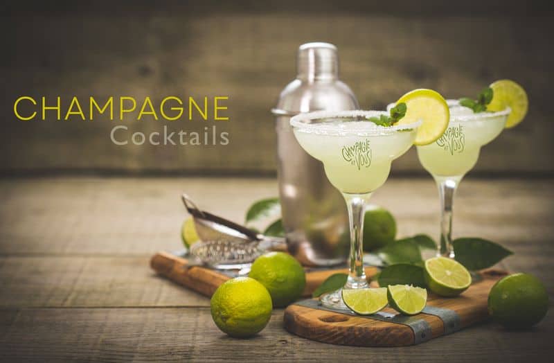 cocktail champagne mojito