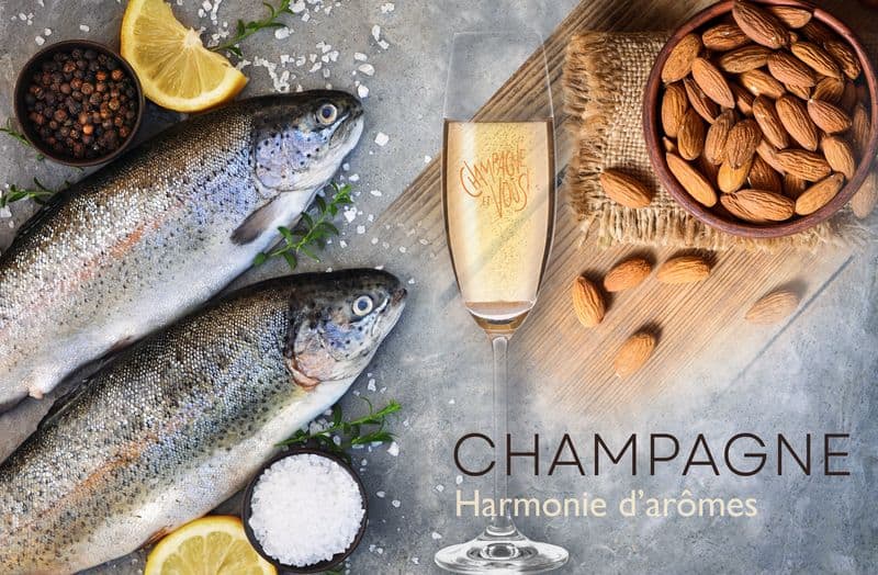 Truite aux amandes – sauce champagne